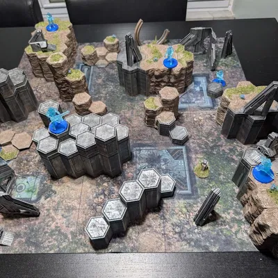 Địa hình lục giác semi-modular cho game Ringworld Skirmish