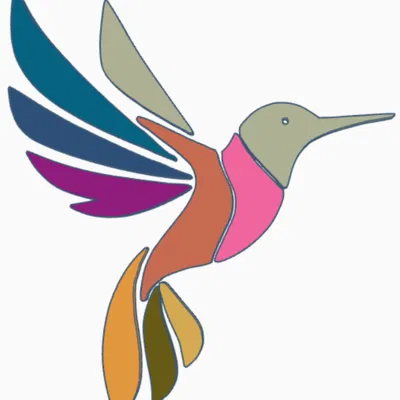 Tranh treo tường chú chim ruồi 3D nghệ thuật - Mô hình in 10 mảnh