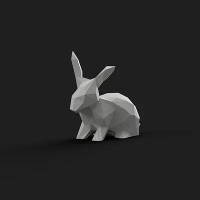 Chú Thỏ Low Poly (Chủ đề Phục sinh)