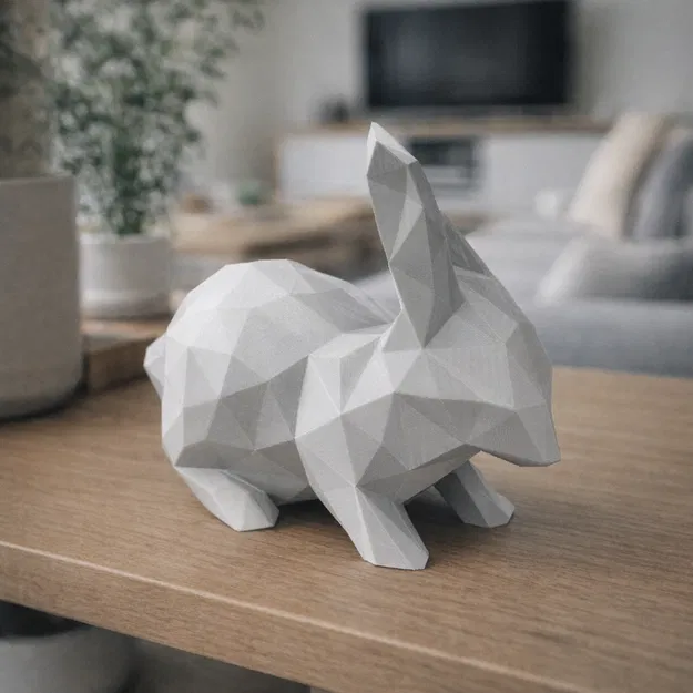 Chú Thỏ Low Poly (Chủ đề Phục sinh) - Image 3