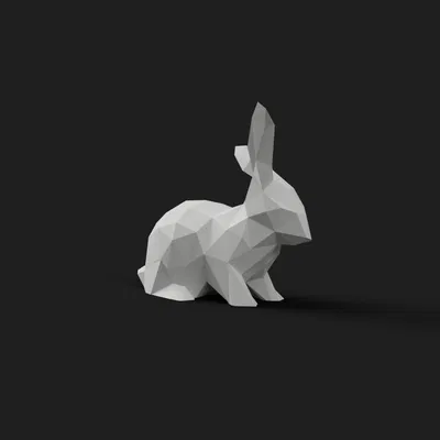 Chú Thỏ Low Poly (Chủ đề Phục sinh)