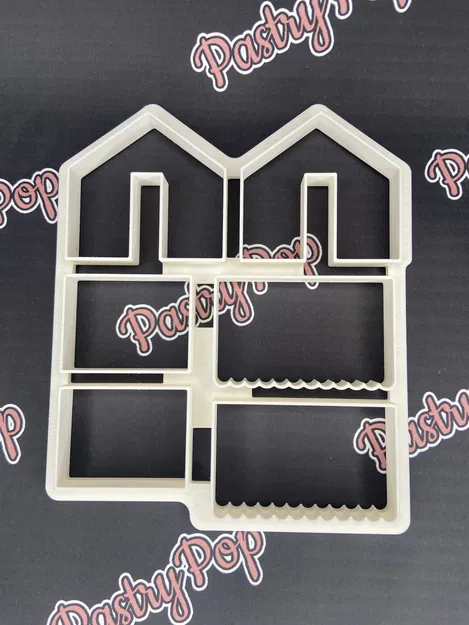 Khuôn Cắt Bánh Quy Hình Ngôi Nhà Bánh Gừng Mini Trang Trí Miệng Cốc - Image 2