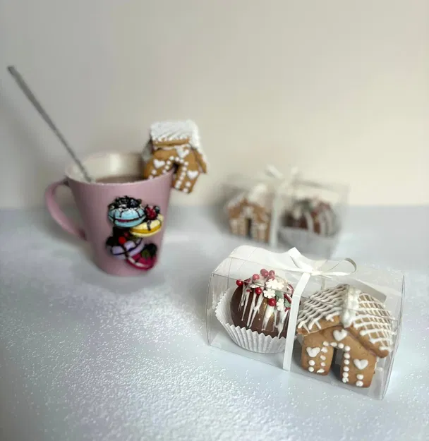 Khuôn Cắt Bánh Quy Hình Ngôi Nhà Bánh Gừng Mini Trang Trí Miệng Cốc - Image 3