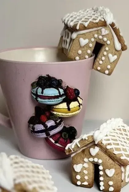 Khuôn Cắt Bánh Quy Hình Ngôi Nhà Bánh Gừng Mini Trang Trí Miệng Cốc - Image 4