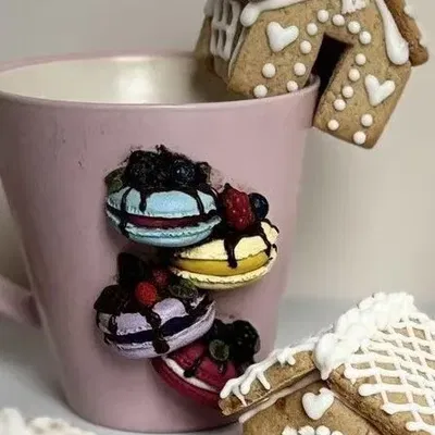 Khuôn Cắt Bánh Quy Hình Ngôi Nhà Bánh Gừng Mini Trang Trí Miệng Cốc