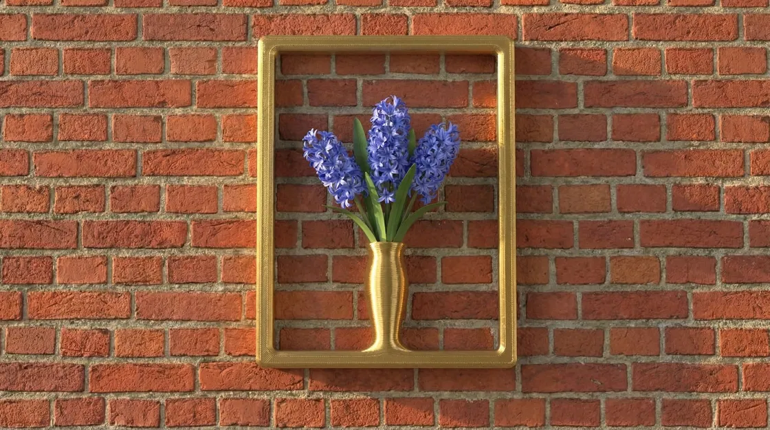 The Framed Flora: Bình Hoa Treo Tường Phong Cách Pop-Art (Đơn & Ba) - Image 1