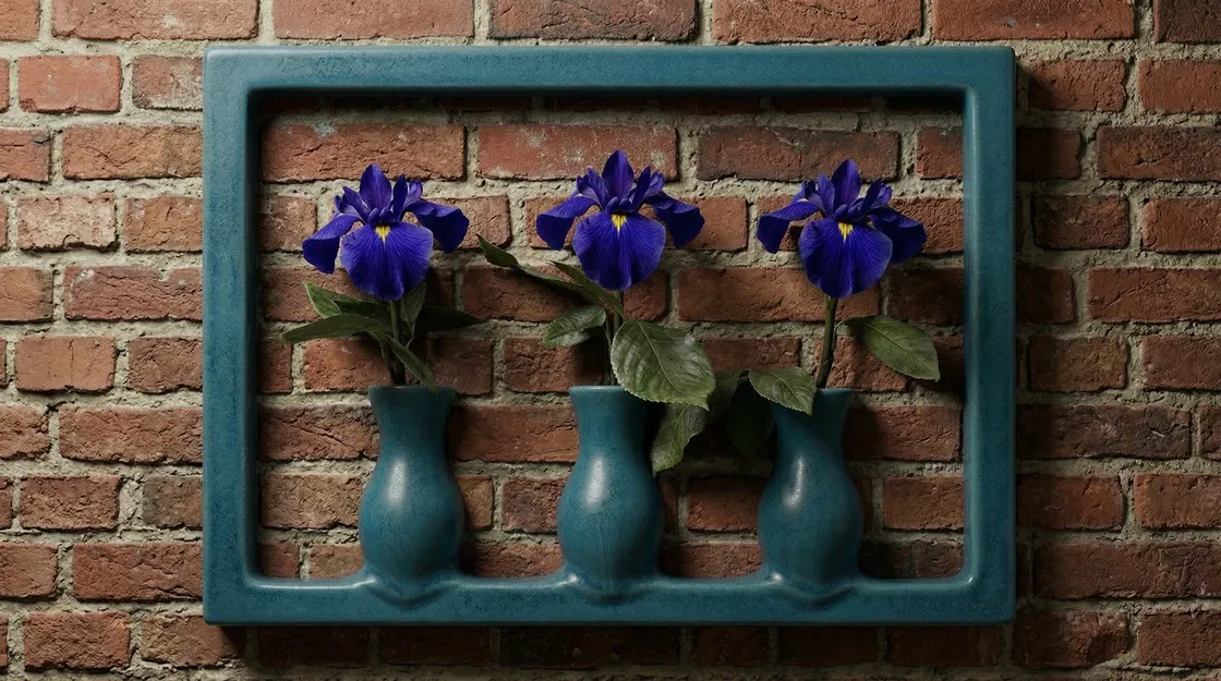 The Framed Flora: Bình Hoa Treo Tường Phong Cách Pop-Art (Đơn & Ba) - Image 2