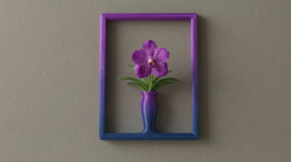 The Framed Flora: Bình Hoa Treo Tường Phong Cách Pop-Art (Đơn & Ba) - Image 3