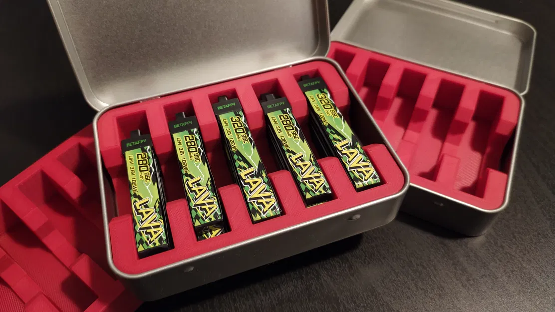 Hộp đựng pin Lipo InrushRC cho pin 1S 280mAh 320mAh - Image 1