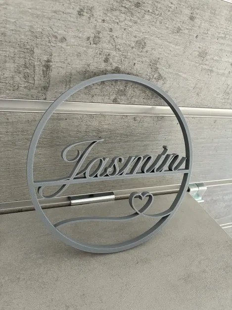 Bảng tên treo tường Jasmin cá tính bằng in 3D - Image 3