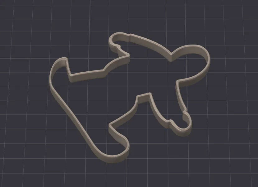 Khuôn cắt bánh hình vận động viên trượt tuyết (Snowboard cookie cutter) - Image 1