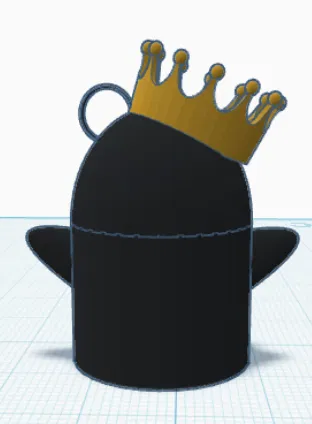 Móc khóa 3D Penguin King (Chim cánh cụt hoàng gia) đáng yêu - Image 4