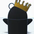 Móc khóa 3D Penguin King (Chim cánh cụt hoàng gia) đáng yêu - Thumbnail 4