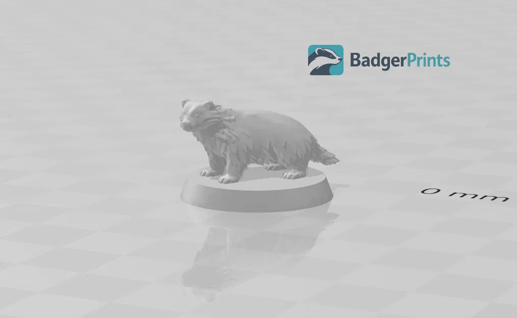 Mô hình chú lửng (Badger) 3D chi tiết cho game nhập vai RPG - Image 1