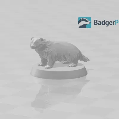 Mô hình chú lửng (Badger) 3D chi tiết cho game nhập vai RPG