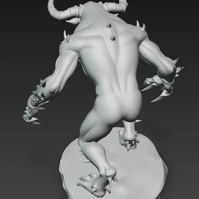 Mô hình 3D Minotaur Beast – Quái vật huyền thoại cho in Resin