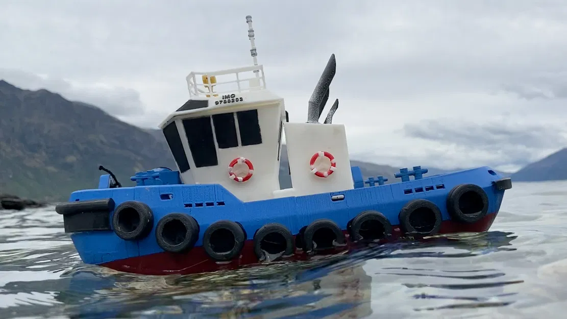 Tàu kéo RC với hệ thống đẩy xoay Azimuth hoạt động thực tế - Image 3