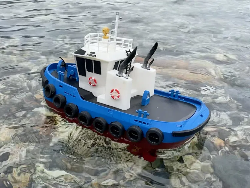 Tàu kéo RC với hệ thống đẩy xoay Azimuth hoạt động thực tế - Image 5