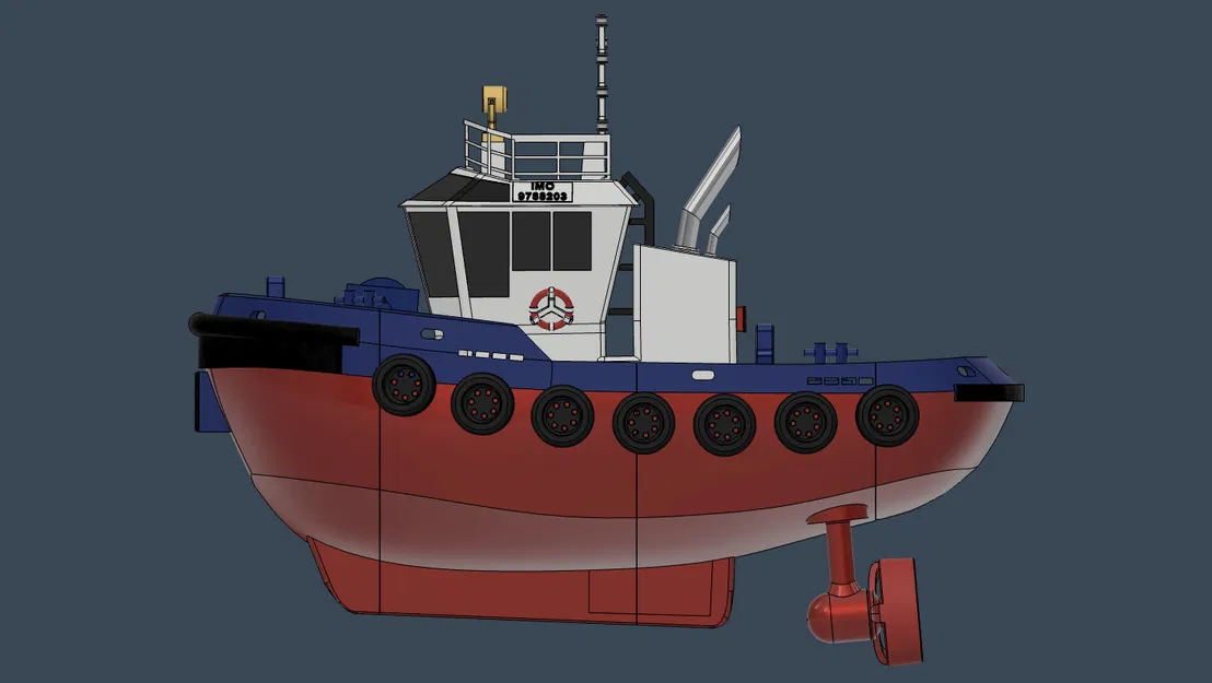 Tàu kéo RC với hệ thống đẩy xoay Azimuth hoạt động thực tế - Image 7