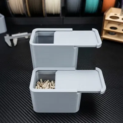 Hộp đựng đồ đa năng có nắp trượt (Stacking Box) - Tối ưu hóa không gian