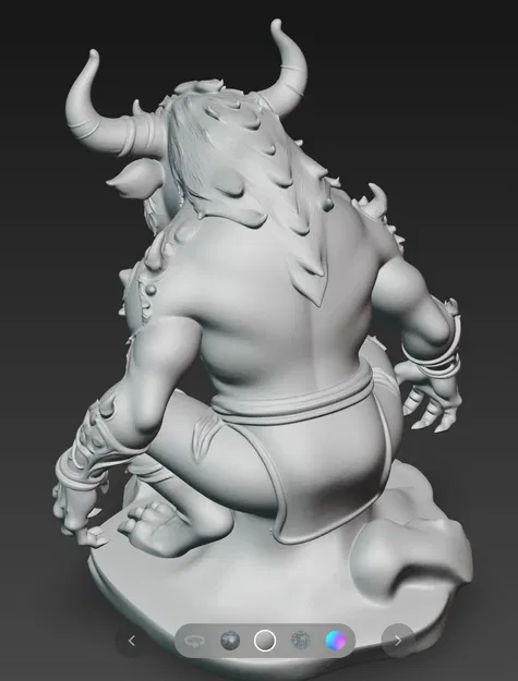 Mô hình Moloch – Tượng thần thoại Dark Fantasy cực chất - Image 3