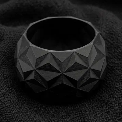 Cốc đựng bút và bình hoa trang trí họa tiết hình học 3D