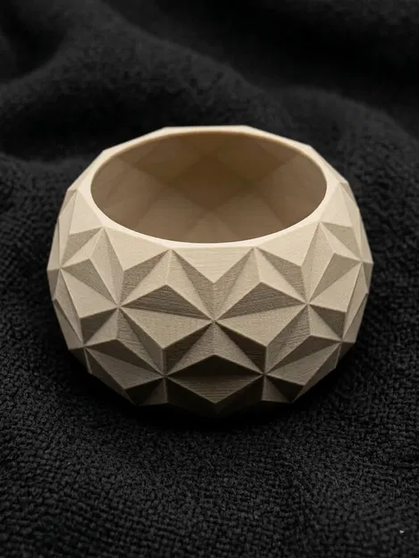 Cốc đựng bút và bình hoa trang trí họa tiết hình học 3D - Image 3