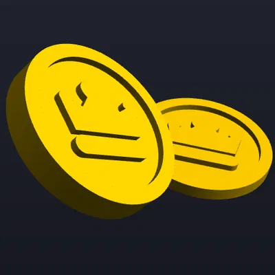 Mô hình đồng xu vàng Cookie Run Kingdom trang trí đẹp mắt