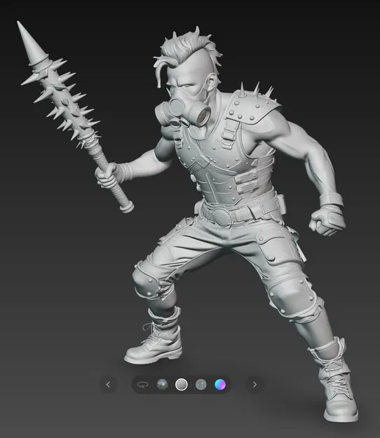 Mô hình chiến binh Mad Max Warrior 12 in 3D ấn tượng - Image 2