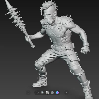 Mô hình chiến binh Mad Max Warrior 12 in 3D ấn tượng