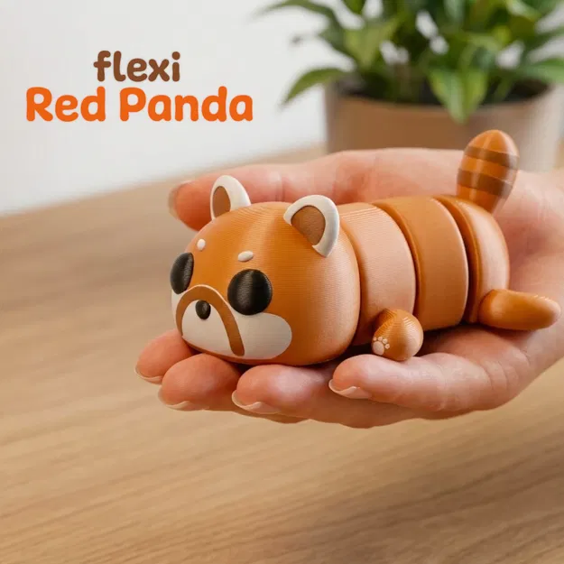 Gấu Trúc Đỏ Khớp Nối Flexi (+Móc Khóa) - Image 1