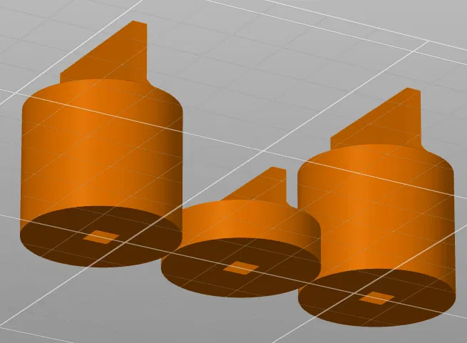 Núm vặn 3D cho máy phay trục vuông 5x5 mm - Image 3