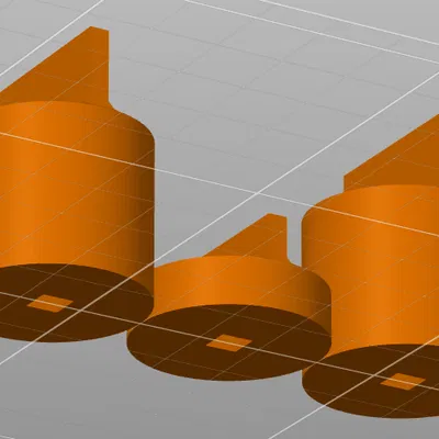 Núm vặn 3D cho máy phay trục vuông 5x5 mm