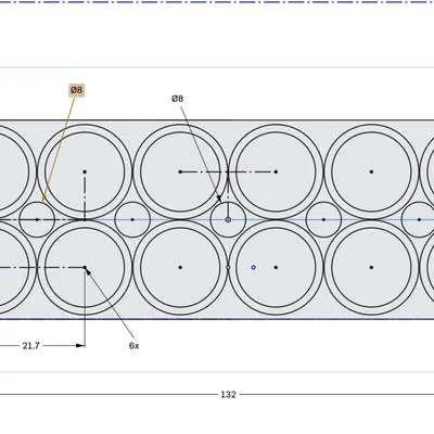 Khung giữ khối pin 12S 21700