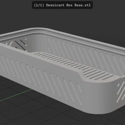 Hộp đựng hạt hút ẩm nhỏ gọn với thiết kế nắp trượt tiện lợi