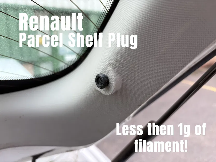 Nút chặn tấm che khoang hành lý xe Renault - Image 1