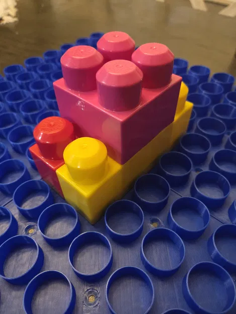 Tấm nền lắp ráp Mega Bloks tiện dụng - Thiết kế in 3D cho bàn chơi của bé - Image 1