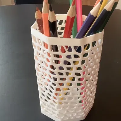 Hộp đựng bút in 3D thiết kế lưới hiện đại (Modern Pencil Holder)