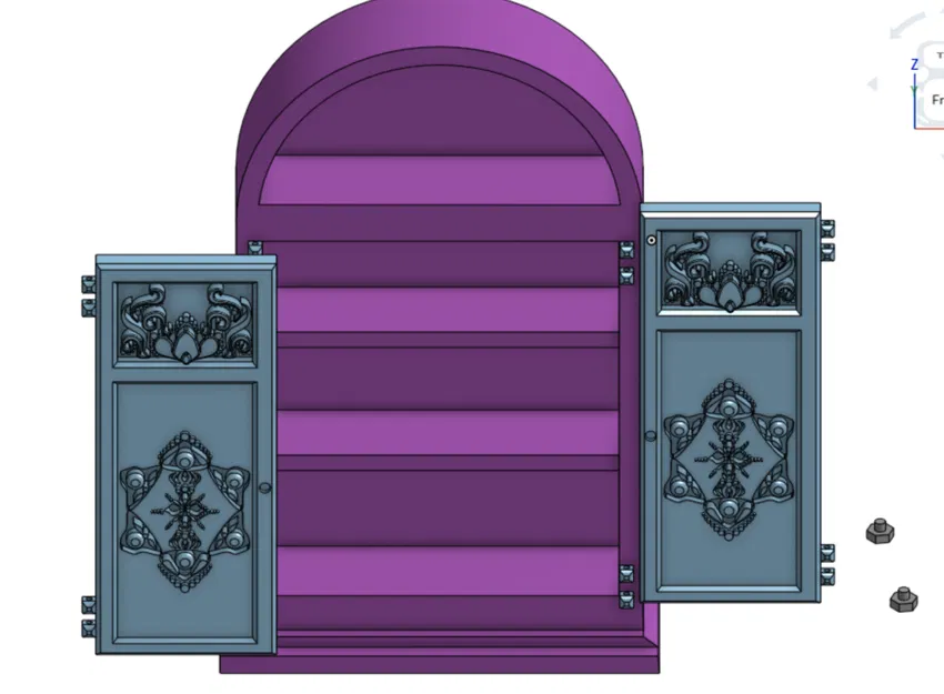 Tủ lưu trữ mini Whimsical thiết kế nghệ thuật cho mô hình và thú cưng - Image 1