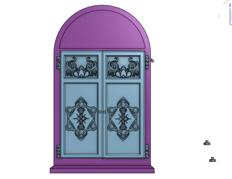 Tủ lưu trữ mini Whimsical thiết kế nghệ thuật cho mô hình và thú cưng - Image 2