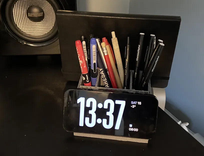 Đế sạc điện thoại kiêm khay đựng đồ để bàn đa năng 3D in - Image 2