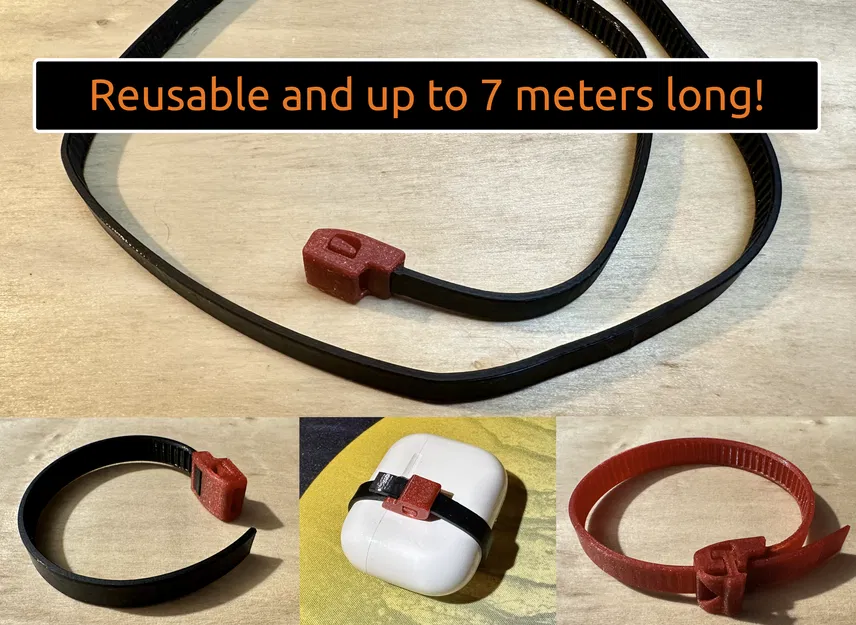 Flex Zip — Dây rút TPU có thể tái sử dụng, siêu dài - Image 1