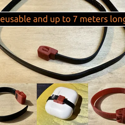 Flex Zip — Dây rút TPU có thể tái sử dụng, siêu dài