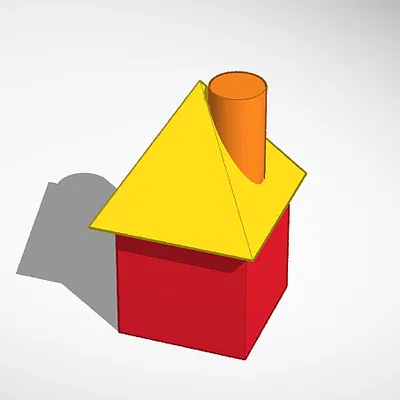 Mô hình ngôi nhà nhỏ (Simple House) - File STL 3D trang trí độc đáo