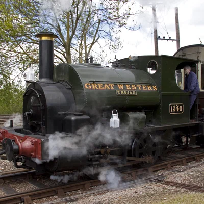 Mô hình đầu tàu hơi nước G.W.R 0-4-0ST Trojan 3D chất lượng cao