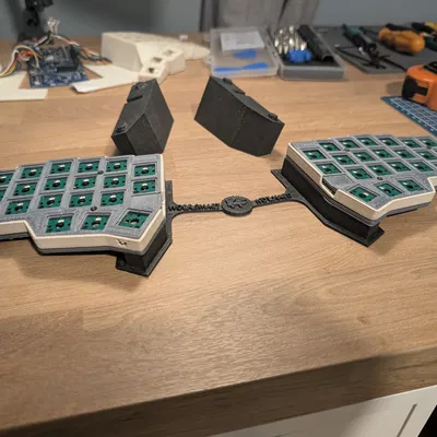 Bộ đế nâng góc (tenting) dạng module cho bàn phím Corne