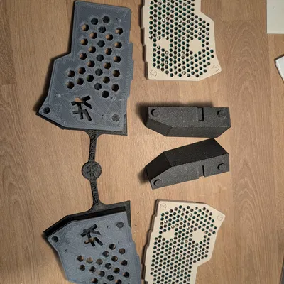 Bộ đế nâng góc (tenting) dạng module cho bàn phím Corne