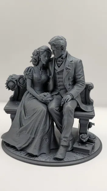 Tượng Cặp Đôi Lãng Mạn Phong Cách Bridgerton - Image 2
