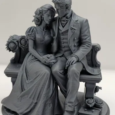 Tượng Cặp Đôi Lãng Mạn Phong Cách Bridgerton