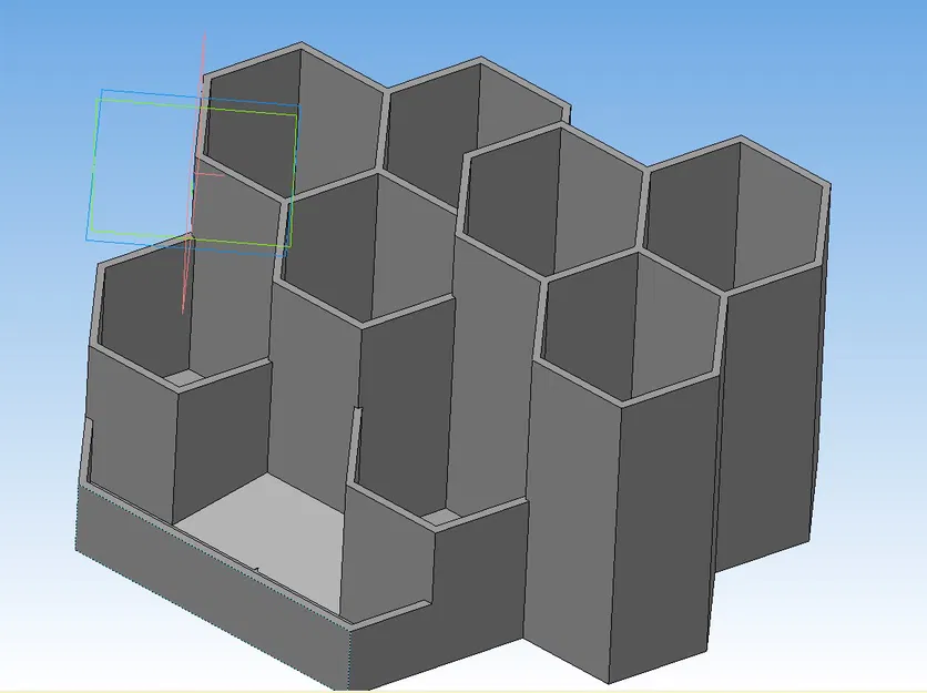 Khay đựng bút để bàn hình tổ ong độc đáo - In 3D - Image 1